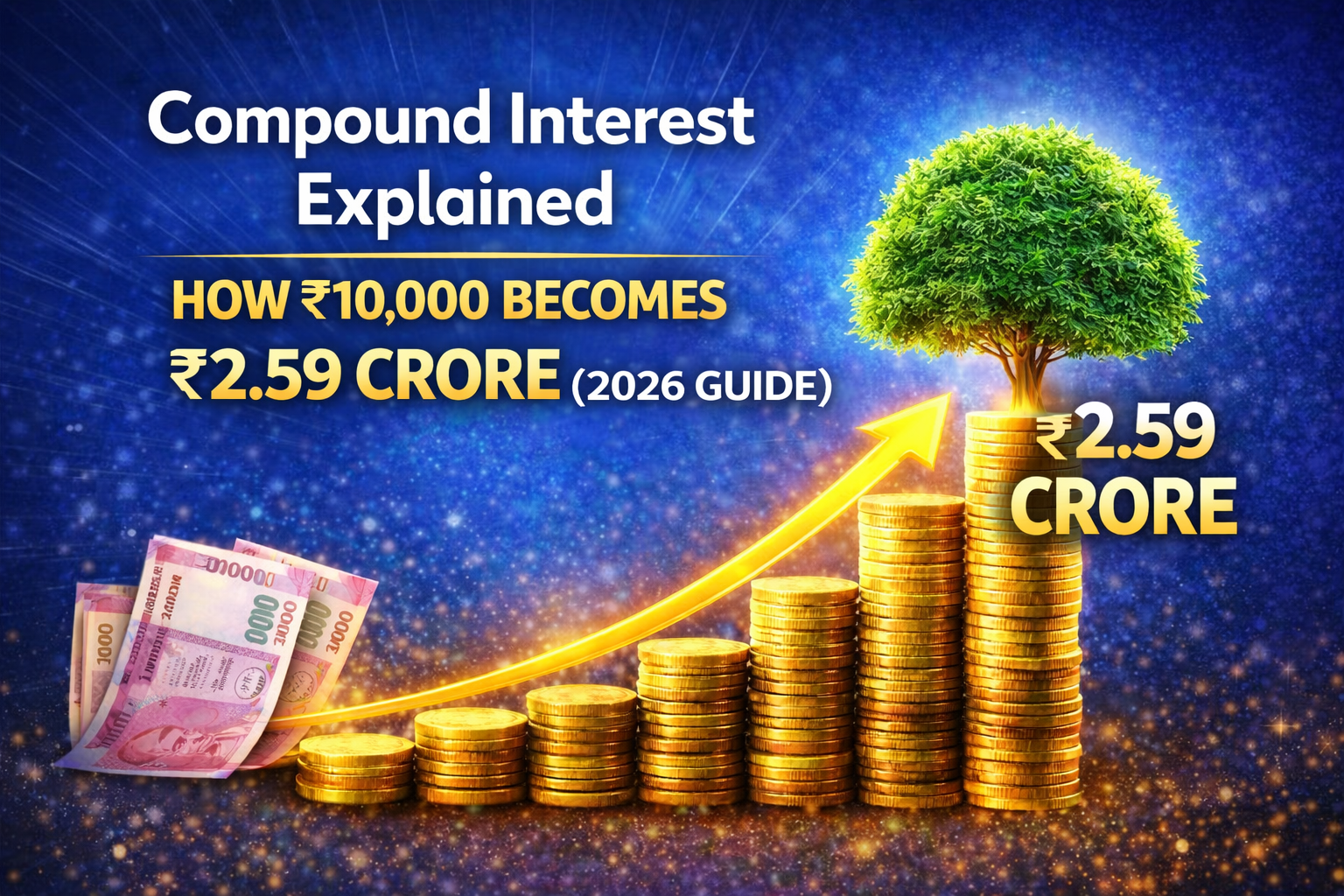 Compound Interest Explained: How ₹10,000 Becomes ₹2.59 Crore (2026 Guide)