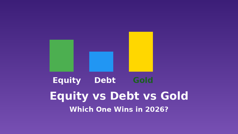 Equity vs Debt vs Gold: Where Should You Invest in 2026?